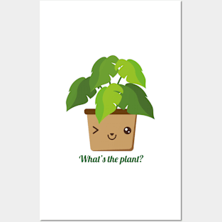 That plant is winking Posters and Art